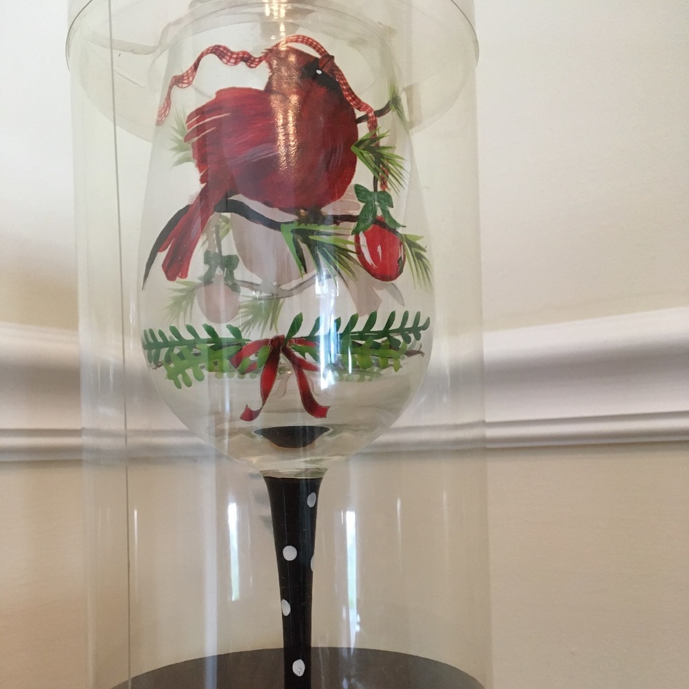 New Cypress Home hand-painted holiday stemware